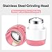 DUBSTAR 3-in-1 Pill Crusher Pill Grinder, Pill Crusher Fine Powder with Brush, Pill Crushers for Elderly with Pill Cutter and Storage, Pill Cutter Splitter for Small or Large Pills (Pale Pink)