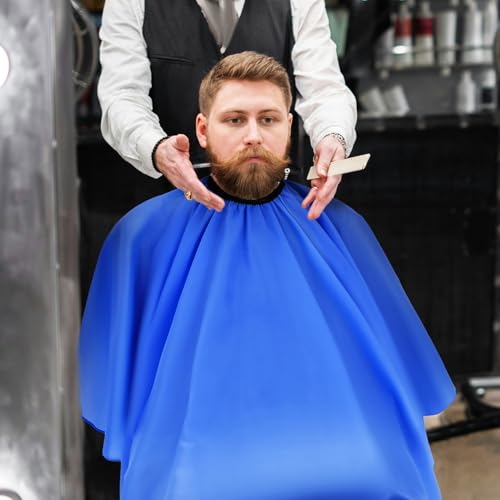 Capa profesional para peluquería azul talla grande miniatura 5