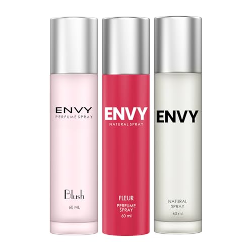 Image of ENVY Natural Women, Blush & Fleur Perfume - 60 ML Each, Pack of 3 | Long Lasting Perfume For Women
