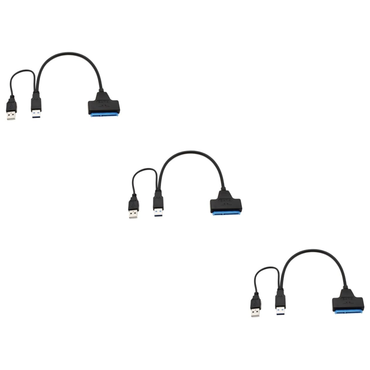 OSALADI 3pezzi Adattatore Usb Per Hard Disk Trasferimento Veloce Driver Necessario e Portatile Compatibile Ssd e Hard Disk Meccanici