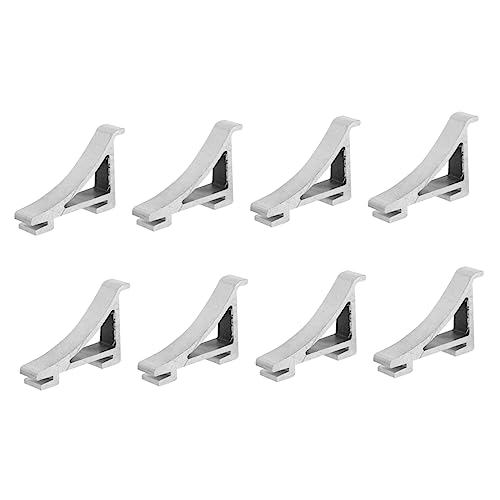 RORPOIR Shelf Support Clips 8pcs Refrigerator Support Clamp Aluminum Clips Cooler Shelf Freezer Brace Fridge Hooks