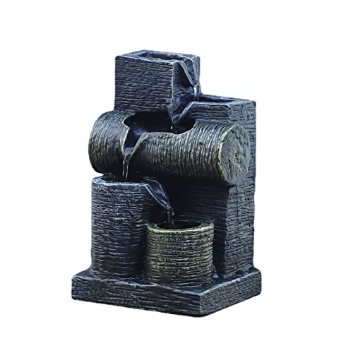 Fontaine à eau de bureau TUSUOD : cascade d'intérieur décorative pour salon - 2