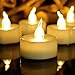 Aulaygo 12PCS LED TeaLight Candles Warm White with Timer Flickering Flameless Battery Operated Electronic Tea Lights for Christmas Thanksgiving Halloween Indoor Outdoor Home Wedding Party Yard Decor