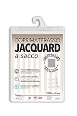 V.I.P. Very Important Pillow Sacco Coprimaterasso in Cotone Fasciato, Lavorazione Jacquard con Zip, Cerniera su 3 Lati, 125 x 200 + 27cm Piazza e Mezza