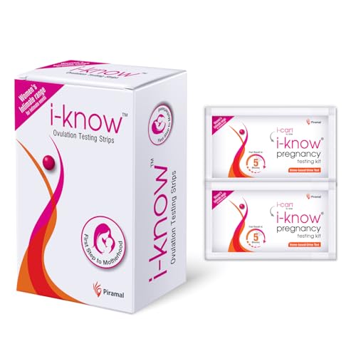 Combo Pack | i Know Ovulation Test Kit For Women Planning Pregnancy | 5 Strips & i Can One Step Pregnancy Test Kit | 2 Kits | Acurate Results within 5 mins
