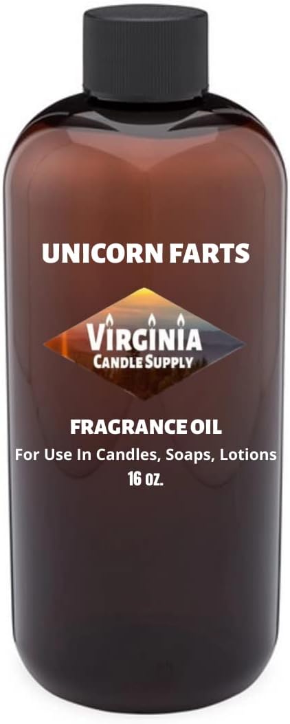Unicorn Farts Fragrance Oil (16 oz Bottle) for Candle Making, Soap Making, Tart Making, Room Sprays, Lotions, Car Fresheners, Slime, Bath Bombs, Warmers…