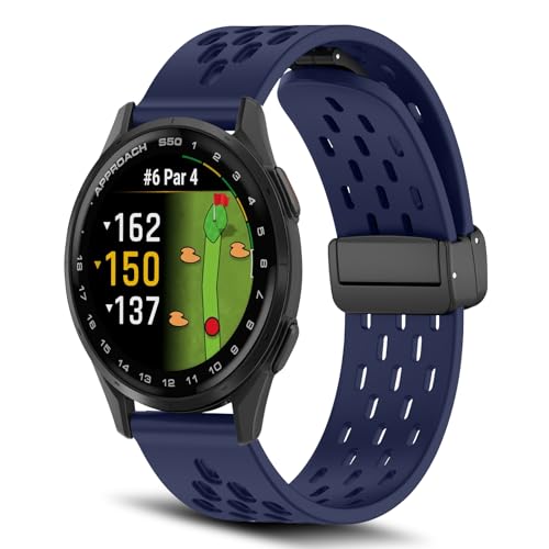 [RoSoki] �o���h 20mm Garmin Approach J1 / Garmin Approach S50/S44 �Ή� �V���R���� �}�O�l�b�g�t�� �X�|�[�c�o���h �ւ��X�g���b�v �����x���g �_�炩�� �ʋC�� �����ȒP �y�� �������₷�� �j��