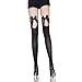 Tirain Sexy Womens Lace Top Silk Mesh Stockings Bow Fishnet Style Thigh High