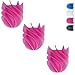 Produktbild sanwood. WATERCLOU Ersatz-Bürstenkopf 3er-Set mit Universaladapter Innovative WC-Bürste ohne Borsten Toilettenbürste aus Silikon (rosa/pink)