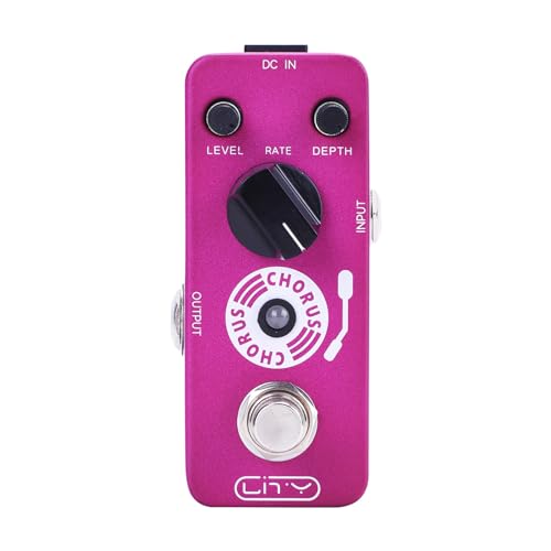 Pédale d'effet mini chorus pour guitare électrique en studio ou répétition