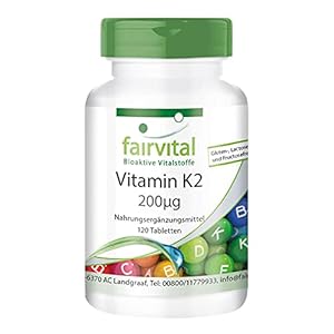 Vitamine K2 MK7 200mcg – HOOG GEDOSEERD – VEGAN – 120 tabletten – menaquinon van Natto – MK-7, menachinon-7