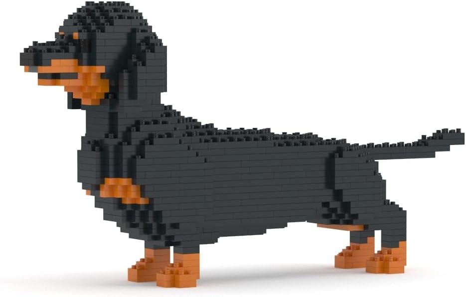 JEKCA Dachshund 02S-M01 | Dog Plastic Building Blocks | Age 14+