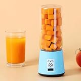 Batidora De Vaso,Mini Licuadora Portátil con 6 Cuchillas 400ML Juicer Smoothie Maker USB Recargable Batidoras De Vaso...