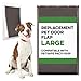 Large Replacement Dog Door Flap Compatible with PetSafe Freedom Doggie Doors - Weather Resistant - Measures 10 1/8" x 16 7/8" Made from flexible, durable, weather resistant materials- Doggie Door Flap