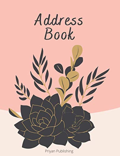 Address Book: Address Book With Alphabetical Tabs | Refillable Real Simple Pink Planner | Record Phone Numbers, Addresses, Emails, Birthdays and Notes