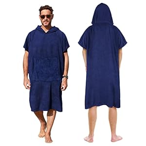 Kato Tirrinia Beach Surf poncho met zak, waterabsorberend neopreenpak, luiertafel, hoodie, handdoek, poncho, badjas voor…