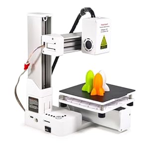 FDM Kleiner 3D Drucker, Multiplexing 3D Druckmaschine mit Hoher Genauigkeitsfrequenz, Vollständig Zusammengebauter 3D Drucker für Anfänger, Druckgröße 100x100x100mm (EU-Stecker)