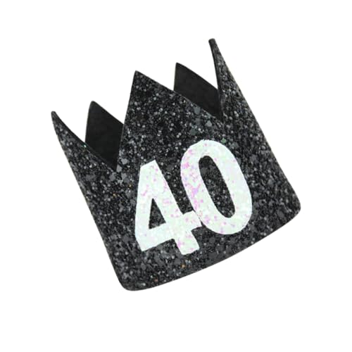 POPETPOP Cappellino Glitter per Compleanno Anni Adulti Mini Decorazione Festa con Design Accessorio Costume per Party e Foto
