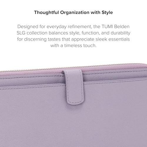 Image of TUMI - Belden Travel Wallet - Women's Premium Leather Passport Travel Organizer with Wristlet