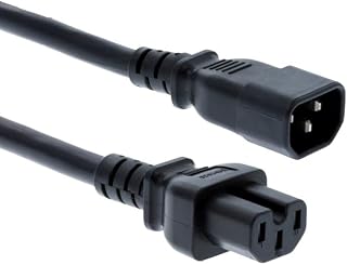 CablesAndKits Heavy Duty AC Power Cord, (Compatible with Cisco P/N CAB-C15-CBN-10), 15A/250V, 14 AWG, C14 to C15, (IEC-60320-C14 to IEC-60320-C15) 10 ft