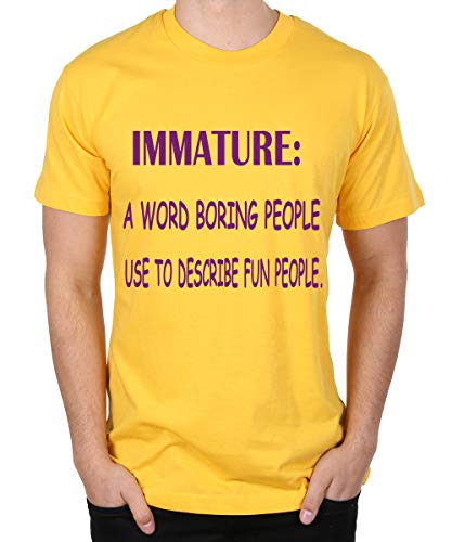 Image of Caseria Men's Cotton Printed T-Shirt -Immature Boring People | 100% Cotton | Half Sleeves | Regular Fit | Printed | Round Neck | Graphic T Shirt
