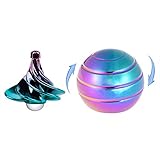 KXT Kinetic Desk Toys, Full Body Illusion Rotating Ball, Kinetic Optical Illusion Balls, Airflow Spinning Gyro，Fidget Toys for Adults Stress Relief, Men's Gifts, Ladies, Children