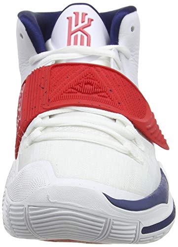 Nike Men's Kyrie 6 Basketball Shoe, White Red Blue, 8 Uk #TOP1