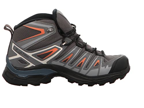 SALOMON X Ultra Pioneer Mid Gore-Tex Women's Outdoor Shoes, Waterproof, Secure foothold, and Stable & cushioned, Magnet Quiet Shade Coral Gold, 7.5 US