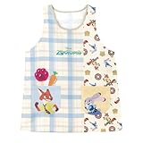 [美竹] 【353309 M-Lブルー（プリント：ズートピア）】 エプロン 保育士 ディズニー disney キャラクター M L ズートピア ニック ジュディ おしゃれ かわいい 入園 卒園 プレゼント ギフト