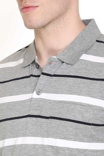 Image of GODFREY Full Sleeve Cotton Polo T Shirt for Man with Pocket - Men Tshirts Regular Fit