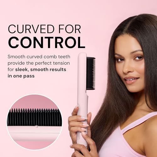 L'ANGE Hair SteamSmooth Steam Smoothing Comb, Blush - image 5