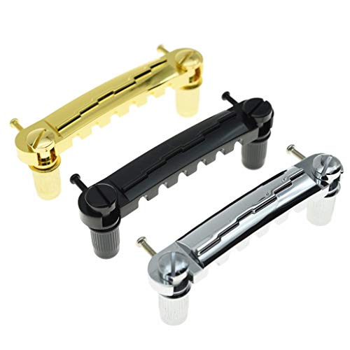 Dopro Chrome Electric Guitar Wrap Around Bridge Tailpiece For Les Paul Lp Junior #TOP6
