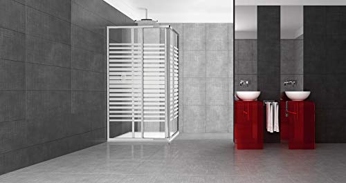 Box doccia cristallo serigrafato con ante