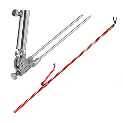 Support de canne à pêche AKT insertion au sol carbone ajustable 2.7m