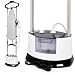 Venkillian Plancha Verticl Vapor: Centro de Planchado Vertical Vapor con Tabla Plegable 1400W 6 Bar Depósito 1.6L para Camisas Pantalones Cortinas y Ropa del Hogar con Ruedas y Altura Regulable