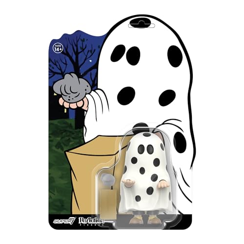 Super7 Peanuts Reaction Figures - Figura de acción de Charlie Brown (hoja fantasma)