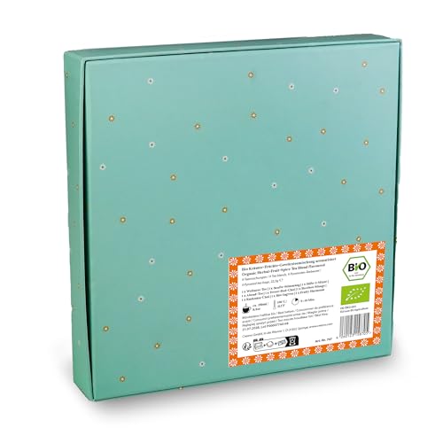 Image of Creano Organic Herbal Tea Gift Set 'Tea Lovers' - 9 pyramid tea bags in 9 cute shapes to give as gifts - 22.5g*