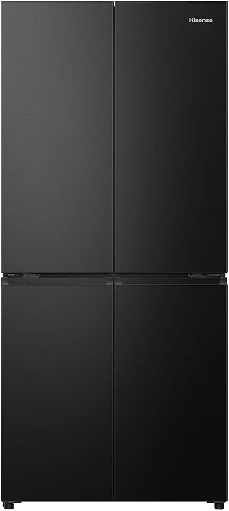 Hisense PureFlat RQ5P470SAFD Réfrigérateur congélateur américain anti-gel Noir 79 cm