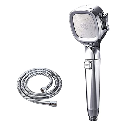 Pommeau de douche à main haute pression contre le manque de débit avec flexible de 2m - 2