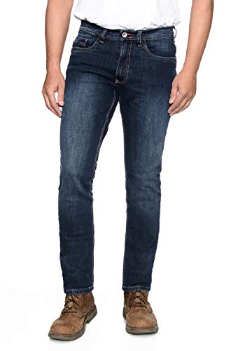 HERO BY JOHN MEDOOX Portland Denim Herren 5-Pocket-Jeans Straight Fit Denim/Jeans clean wash gerade lang
