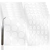 Birllaid Clear Double Sided Adhesive Dots Heavy Duty Transparent Double-Sided Tape Stickers Round &Square Acrylic No Trace Strong Adhesive Sticky Sticker for Craft DIY Art Office Supplier