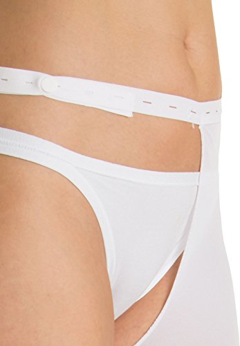 Relaxsan Antiembolism M2380LA (White, S) Anti-embolism thigh high stocking with waist attachment and inspection hole - Image 3