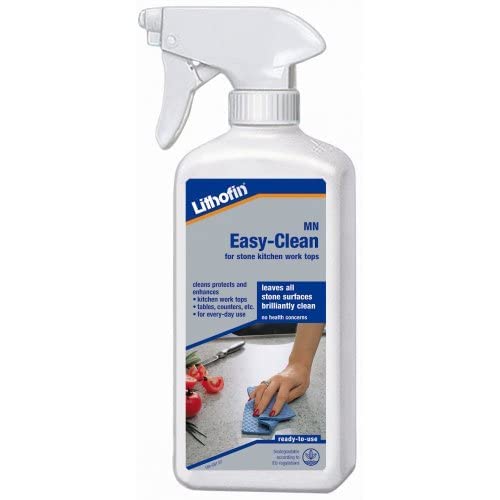 Lithofin Mn Easy-Clean Spray 500 ml - Nettoyant plan de travail marbre, granit, pierre