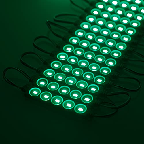 Image of Q QINGCHEN DC24V Green Injection LED Module 1.2W Waterproof led Light Strip for Letter Advertising Signs with Tape Adhesive Backside (200pcs Pack,Green, 24 Volt)