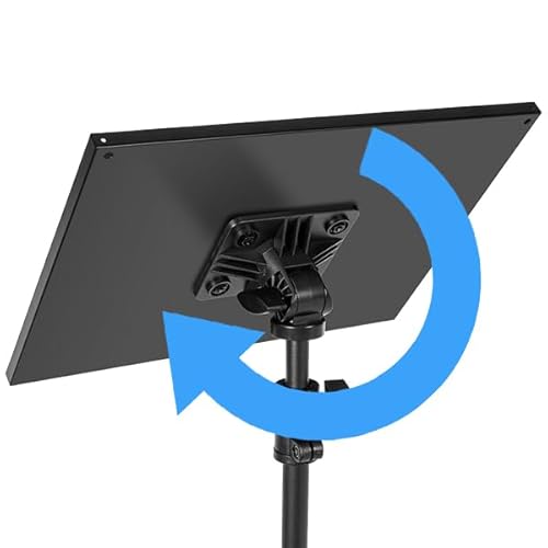AKOZLIN Projektor-Stativ mit 2 Ablagen und 4 Beinen, tragbar, höhenverstellbar (65–130 cm), 180° drehbar, für Projektoren und DJ-Equipment