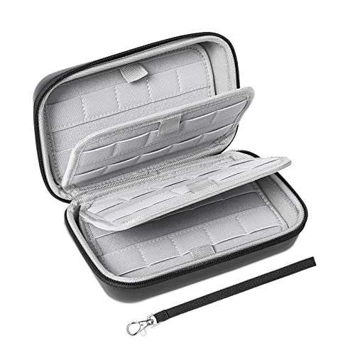MOSISO Carte de Jeu Carrying Cas Compatible avec Nintendo Switch OLED 2021/Switch Jeu/PS Vita Game/SD Mémoire Carte, Portable Protecteur Switch Jeu Détenteurs Stockage Sac avec 80 Jeu Cartridges, Noir Cover