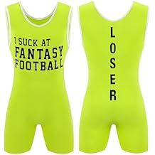 Fantasy Football Loser Singlet I Suck at Fantasy Football Vest Embarrassing Loser Award Funny Award for Men Women