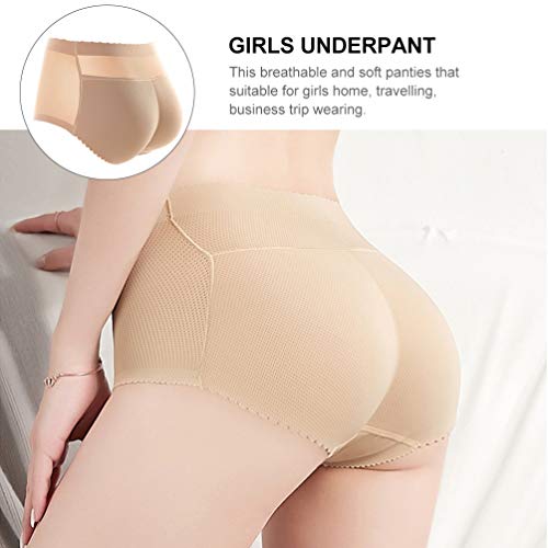 Valicclud Calcinha feminina acolchoada para levantar o bumbum, modelador corporal, calcinha boxer se