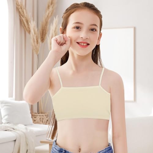Phennie's Girls Training Bra Girls Sports Bra Cotton Seamless Wireless Unpadded Bralette2