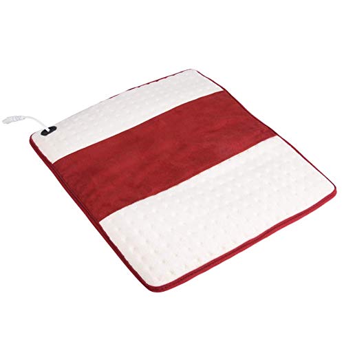Electric Heated Mat, Washable Heating Cushion with 5 Temperature Settings and Auto-Off Timer for Office Home Warm Blankets Pad 16.9 * 14.1 * 0.4in(1#)
